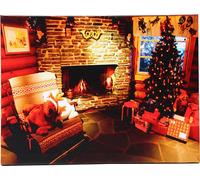 40 x 30cm Opéré LED Accueil Décor Arbre Xmas Toile Impression Art Mural - #2