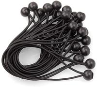 40 X Elastic Rubber Bungee Cord With Ball,Bungee Cord For Tarpaulin,Tarpaulin For Tents,Tarpaulins,Posters,Camping,Curtains Extension Harness-200 Mm