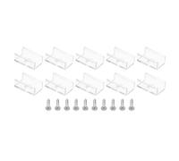 40 x Plastic Mounting Brackets with Screws for Neon RGB Bright Ribbon Cable 11.9mm to 12.4mm,Transparent