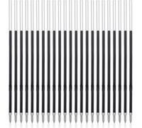 40 X Retractable Pen Refills, 0.7 Mm Replacement Refills, Ballpoint Pen Refills, Gel Ballpoint Pen Refills, Ballpoint Pen Cartridge, Compatible With Most Ballpoint Pens (Blue)