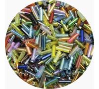 400/800 pièces 2mm 6mm perles de verre à breloques Tube Bugle perles d'espacement pour la fabrication de bijoux bricolage boucle d'oreille collier