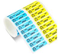 400 autocollants autocollants "pour usage rectal uniquement" imperméable fluorescents bleu et jaune avec adhésif permanent pour adultes fournitures de bureau