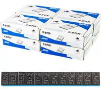 400 bandes de poids adhésifs STIX 60G (12x5G), acier, galvanisé, noir