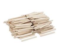 400 Bâtonnets de bois - 5,5 x 0,6 cm - Creotime Marron G