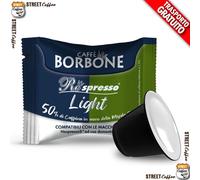 400 Capsule Compatible Nespresso Caffè Borbone Mélange Light 50% Bleu Et 50% Dek