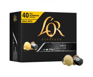 400 capsules L OR ESPRESSO ONYX compatible nespresso aluminium