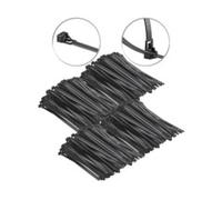 AGT : 400 colliers de serrage réutilisables - Noir - 200 x 7,6 mm