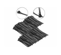 AGT : 400 colliers de serrage réutilisables - Noir - 250 x 7,6 mm