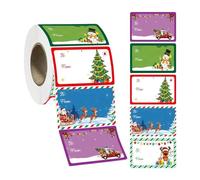 400 étiquettes autocollantes de Noël : étiquettes de nom de Noël, décorations d'étiquettes de cadeaux de Noël | Autocollants adhésifs en papier artisanal, étiquettes de cadeaux de fête pour festival