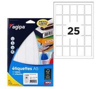 Etui A5 400 étiquettes blanches 38.5*26.5 mm