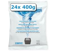 400 g de déshumidificateur - Granulés dans un sac non tissé - Recharge pour boîtes d'humidification à partir de 400 g (parfum neutre, 24 x 400 g)