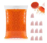 400 g de gel de silice renouvelable + 10Sachets Filtres à Réutilisables pour Déshydratant pour Armoire Tiroir Déshumidificateur alternatif à Indication de Couleur