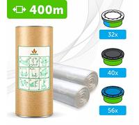 400 M - ECO Recharge de sac pour poubelle à couches compatible avec Tommee Tippee : Twist and Click, Simplee, TEC et autres | Rapide et facile à utiliser.