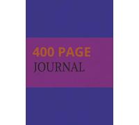 400 PAGES JOURNAL: Ruled college style