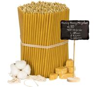 400 pcs. Bougies d'église en cire d'abeille "Miel" N80 - 2 Kg