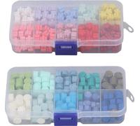 400 PCs Perles de cire à cacheter 20 couleurs Perles de timbres avec boîte de rangement pour enveloppes d'invitation