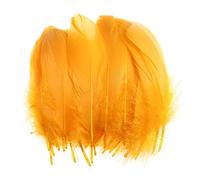 400 PCS Plumes Dorées Naturelles, 6-12cm Plumes Décoratives Luxueuses pour Loisirs Créatifs, Mariage, Éclatantes Décoration de Fête, Attrape-Rêves & Accessoires de Coiffure