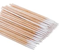 400 Pcs Wooden Pointed Tip Cotton Swabs Eyebrow Tattoo Beauty Makeup Sewing Nails