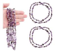 400 Pièces Améthyste Chips Perles, 5-8mm Perles en Vrac de Chakra Pierres, Perles de Chips Irrégulières pour Bijoux Bracelet Collier Fabrication de Boucles D'oreilles