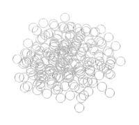 400 Pièces Anneaux Porte-clés en Fer Argentés à Double Cercle | Lot D’anneaux Ronds, Usage pour Clés de Voiture et Ouvre-bouteilles, Projets Créatifs et Remise