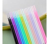 400 pièces Applicateurs d'extension de cils en microfibre, fournitures jetables pour extension de cils, embout de brosse micro de 2 mm, brosse micro précise, brosse micro à fibre extra fine (200 pièce