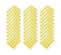 400 Pièces Autocollant Symbole de Sol Rond 25mm PVC Jaune | Signalisation Électrique Visible, Forte Adhérence, pour Surfaces Vitrées et Plaques de Prise, Atelier Télécom
