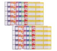 400 Pièces Autocollants, 40 Feuilles, Papier Couché | Couleurs Vives, Lecture Facile, Tri par Pièce, pour Cartons Fragiles et Organisation Maison Couleur Aléatoire