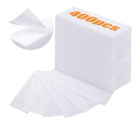 400 Pièces Bandes de Cire Non Tissée pour Épilatoire de Poils de Visage et Corps, Papier de Bande Épilatoire, Blanc