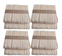 400 Pièces Bâtonnets de Glace 93x10x2 MM Khaki, en Bois | Bois Non Ciré, Surface Lisse et Droite, pour Classes, Modèles, Étiquettes et Marqueurs