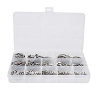 400 Pièces Circlips E Clip en Acier Inoxydable 604, Jeu d'Assortiment de 1,5mm à 15mm - Résistant à la Corrosion, Stockage Organisé, Idéal pour Paliers et Engrenages