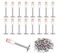 400 Pièces Clous pour Cloueur Béton Mini-7,3 mm, pour Fixer et Réparer Les Murs en Béton et Les Plafonds de Conduits de Câble. Compatible Avec Le Mini Pistolet à Clous Manuel