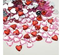 400 Pièces Cœurs en Cristaux de Diamant Perles en Verre de Décoration Table Décoration Diamants Acryliques pour Noël Mariage Fête Anniversaire Table Mariage