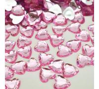 400 Pièces Cœurs en Cristaux de Diamant Perles en Verre de Décoration Table Décoration Diamants Acryliques pour Noël Mariage Fête Anniversaire Table Mariage