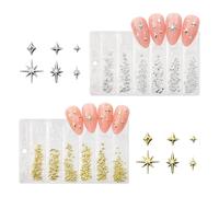 400 Pièces De Bijoux Pour Ongles, Matériaux De Bricolage Pour Nail Art, Décorations D'Ongles En Forme D'Étoile, Bijoux Pour Ongles À Paillettes, Bijoux Pour Nail Art