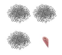 400 pièces de crochets à vis de 10 mm pour bijouterie DIY - Crochets œil à vis en métal, dorés et argentés - Parfait pour fabriquer des bijoux, accessoires et décorations maison
