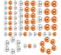 400 Pièces Fausses Perles ABS sans Trou pour Décoration | Rose, Empilables pour Composition, Base de Bougie, Accessoire de Bricolage, Shower et Noël