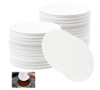 400 Pièces Filtres a Cafe Papiers Rond, 58.5 mm Papier Filtre à Café Rond Non Blanchis, Filtre à Papier à Café Expresso, pour Compatible avec Aeropress Machines à Café, Machines à Expresso (Blanc)