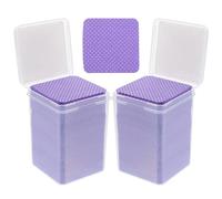 400 Pièces Lingettes Nettoyantes, Matériau Soufflé | Nettoyage Rapide et Polyvalent, Teinte Pourpre, Autour des Ongles et Extensions de Cils, Pratique en Voyage