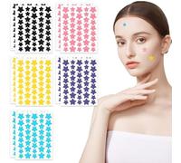 400 Pièces Patch Bouton Etoile Acne,3 Tailles Patch Acne Pimple Patch Étoile Anti-Acné Patch Imperméable Autocollants Hydrocolloïde avec L'huile Tea Tree Acide Salicylique Acné Patch pour Jour et Nuit