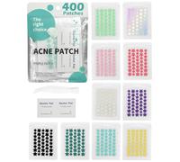 400 pièces Patch Bouton Etoile, Pimple Patch Acne, Hydrocolloïdes Invisibles Patches Anti Boutons avec 10 Tampons Imbibés D'alcool et Une Pince à épiler