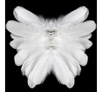 400 pièces Plumes Loisirs Creatifs, 5-18 cm Plume Blanche Coiffure Plume Decoration, d'oie Plumes, Decoration Fete Plumes pour DIY Dreamcatcher Vêtements Noël Anniversaire Fête De Mariage
