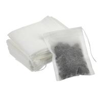 400 pièces sachet filtre à thé 4x6 pouces sachets de thé jetables non tissés de qualité alimentaire avec cordon serrage pour feuilles mobiles pochette vide polyvalente pour la cuisson la soupe