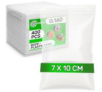 400 Pièces Sachet Transparent Adhesif 7 x 10 cm BOPP - Food Safe - Sachet Plastique Transparent Autocollant pour Bonbon Anniversaire Biscuits Chocolat Cadeaux - Epaisseur 0,04 mm G.160 - ONIX TECH