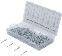 400 RIVETS TYPE POP ALU ASSORTIMENT DE 2.4 à 4.8 mm