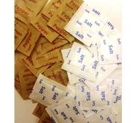 400 Salt + 400 Pepper Individual Salt & Pepper Sachets