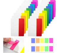 400 Sticky Tabs 20 Packs Of 10 Colours-Write On & Repositionable For Page Markers Or Bookmarks