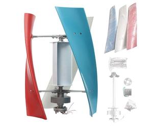 400 W Portable Vertical Helix Wind Turbine Generator Kit 12 V DC, 3 lames Frein électromagnétique Système éolien hybride solaire pour tonnelles, cabines Énergie marine industrielle