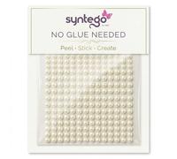 400 x 6 mm Perles autocollant magnifique petit rond Ivoire perle Stick sur bandes autocollant Perles ornements (pem31)