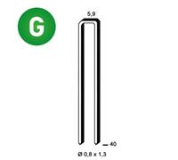 4000 AGRAFES K-40 GALVA - ASLAFIX - 6K-401