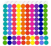 4000 Pcs Gommettes Autocollantes Rondes 20mm Gommettes Rondes Multicolore, Pastille Couleur Codage Étiquettes, Pastille Couleur Autocollante pour Calendriers Fournitures de Bureau École Famille